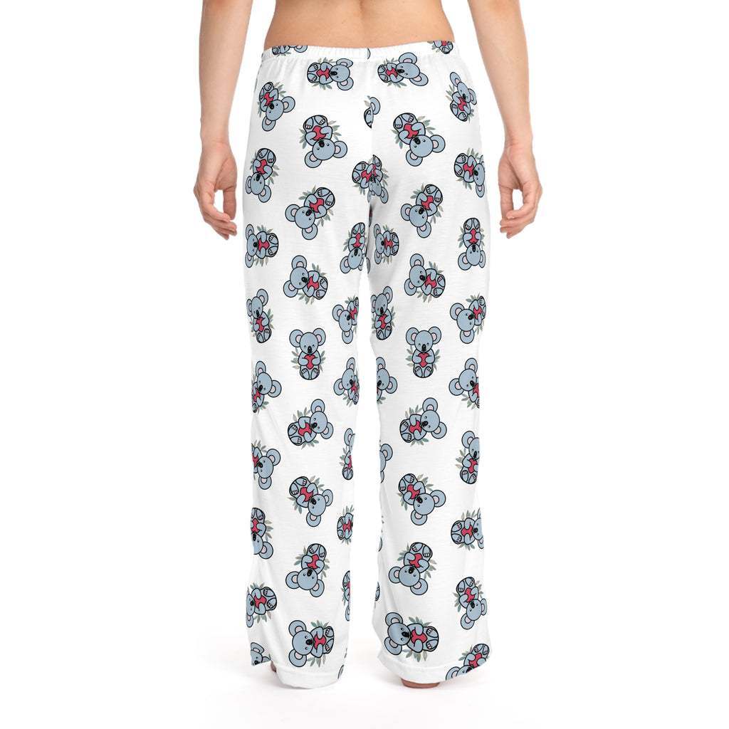 Cozy Coala Bear Print Women's Pajama Pants, Relaxing Loungewear, Sleep Pants for Cozy Nights, Cute Gift for Her, Holiday Sleepwear
