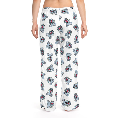 Cozy Coala Bear Print Women's Pajama Pants, Relaxing Loungewear, Sleep Pants for Cozy Nights, Cute Gift for Her, Holiday Sleepwear
