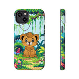 Cute Lion in the Jungle Tough Cases