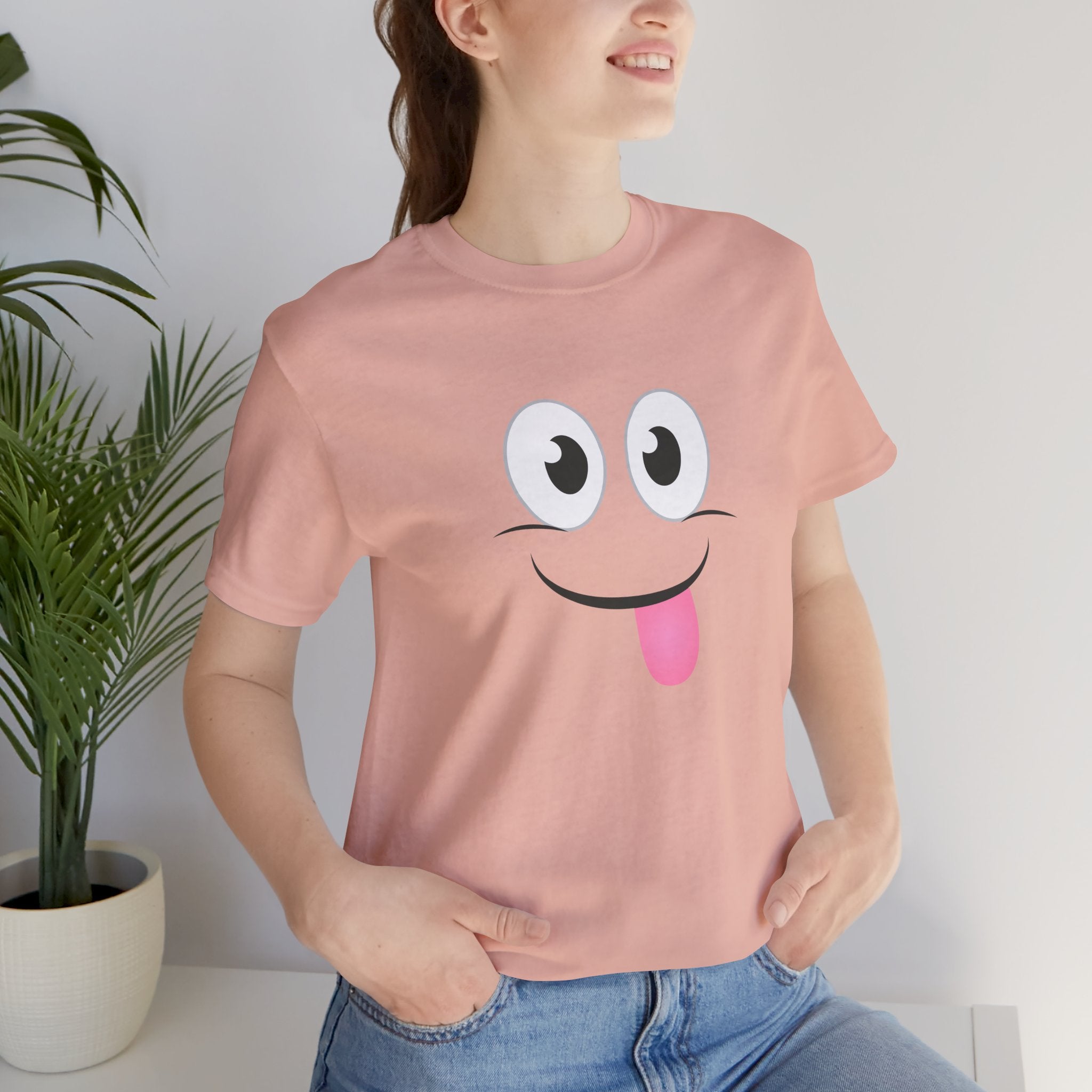 Yum Smile T-Shirt, Cute Graphic Tee, Food Lover Gift, Unisex Top, Funny Saying Shirt, Short Sleeve Tee