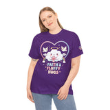 Kawaii Christian T-Shirt - Angel Cloud Rainbow Tee- Religious Graphic Top