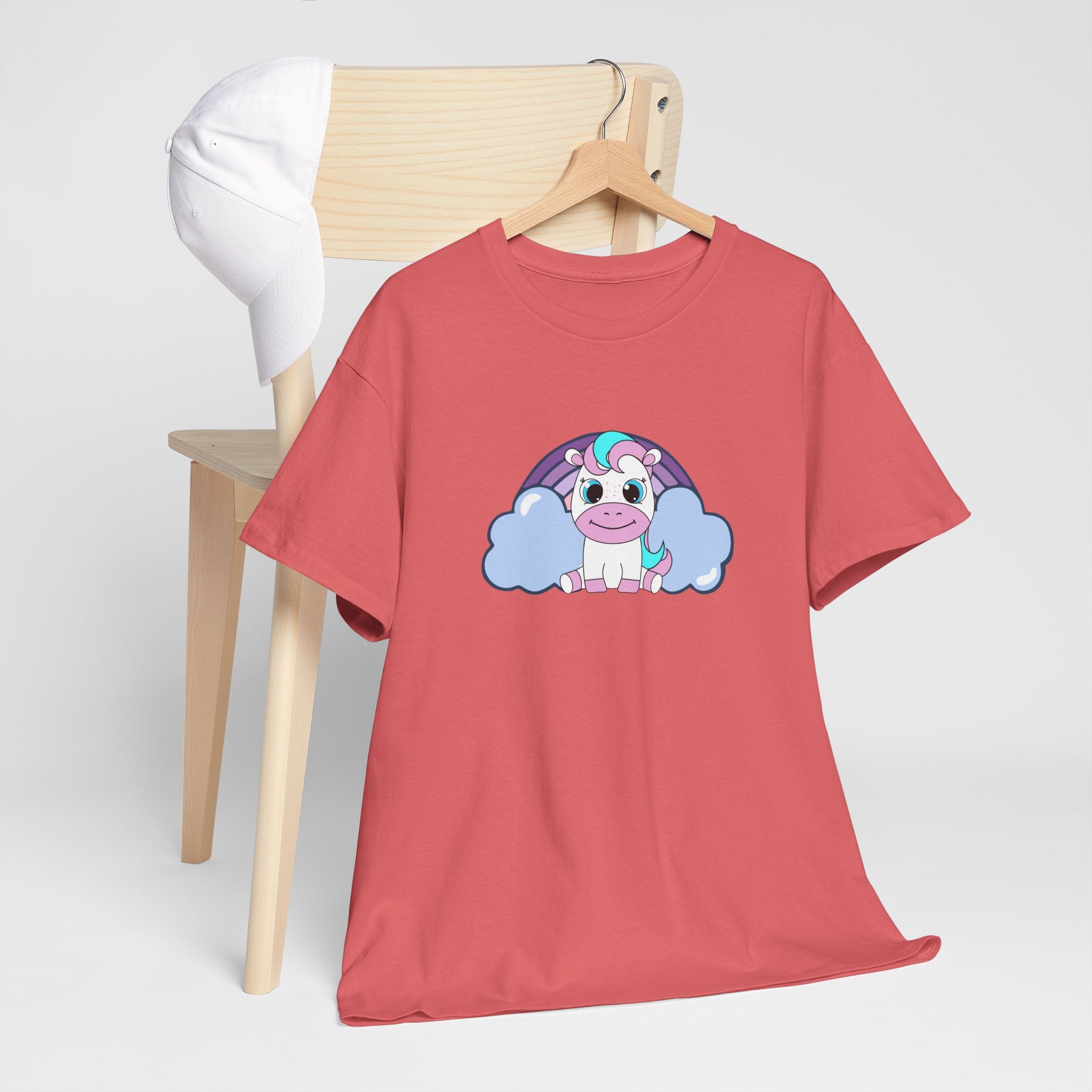 Kawaii Pony T-Shirt - Cute Horse Graphic Tee, Animal Lover Gift - Pastel Colors Shirt