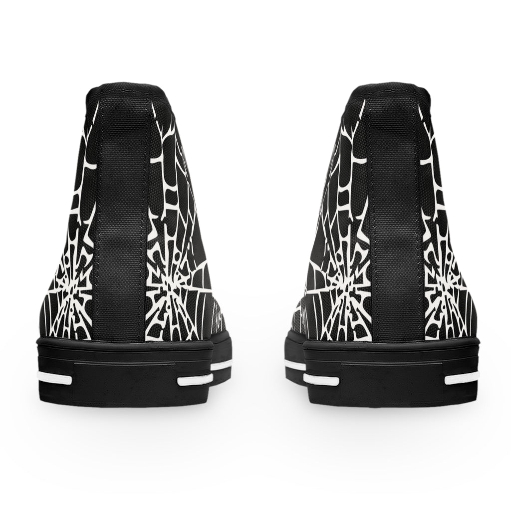 Spider Web High Top Sneakers
