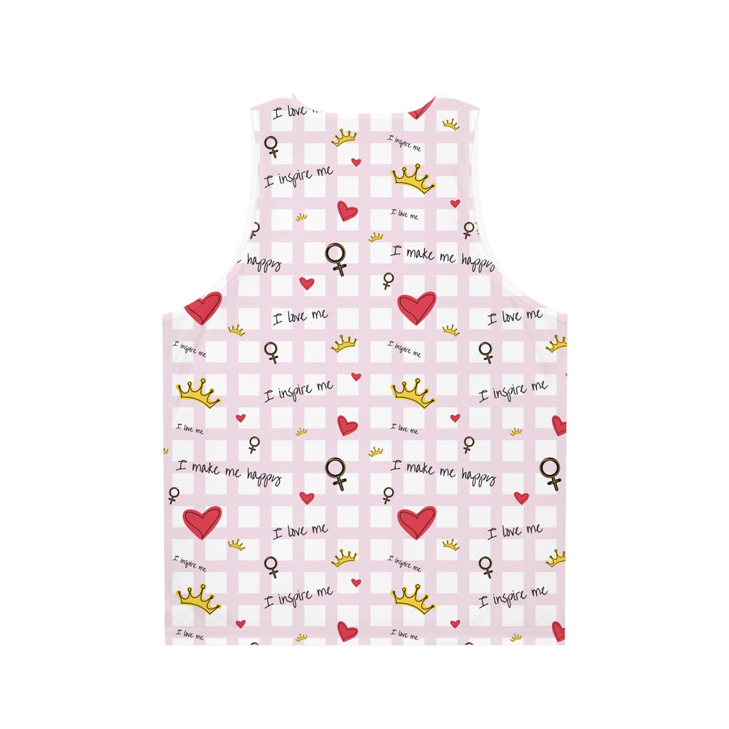 Cute Inspirational Tank Top - Feel Happy, Love Yourself, Ideal for Summer and Festivals, Motivational Gift, Comfortable Wear, Fun