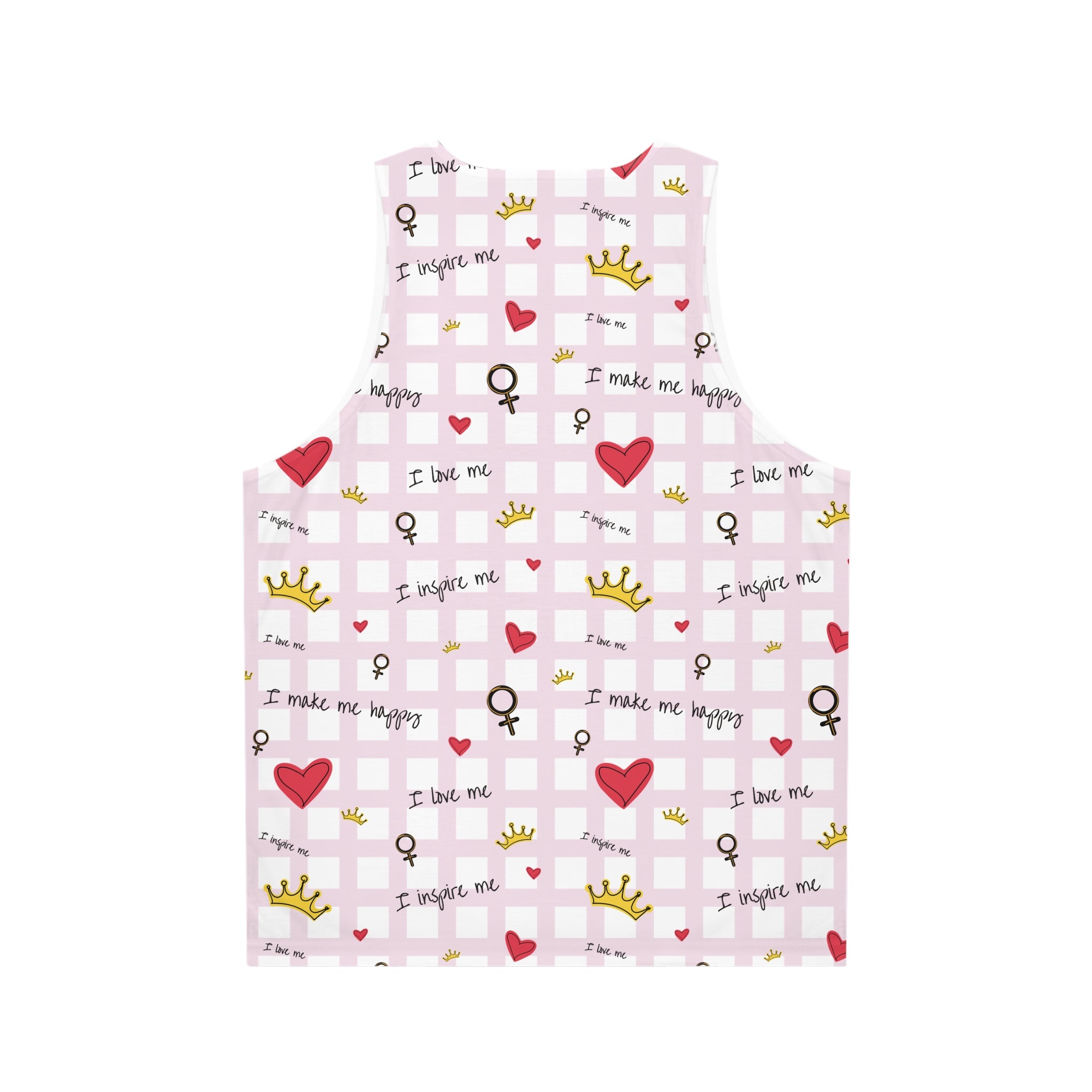Cute Inspirational Tank Top - Feel Happy, Love Yourself, Ideal for Summer and Festivals, Motivational Gift, Comfortable Wear, Fun