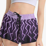 Purple Lightning Sports Skort with Built-In Shorts