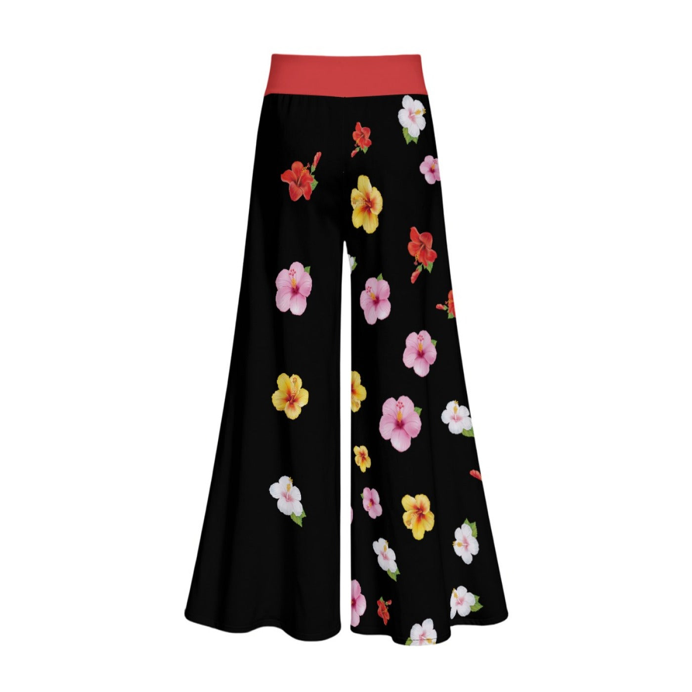 All-Over Print Women’s Lightweight Wide-Leg Pants with Hidden Side Zipper