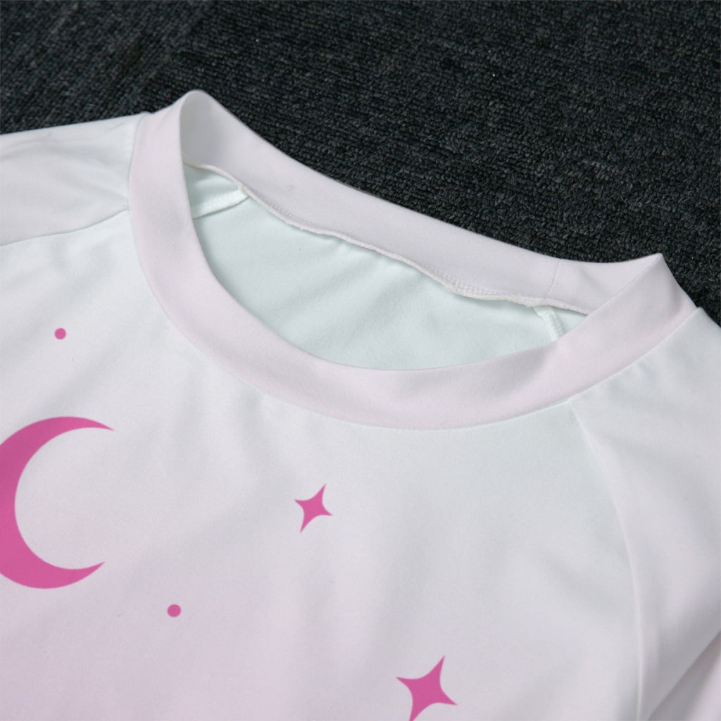 Pink Sleepy Cat Pajama Set