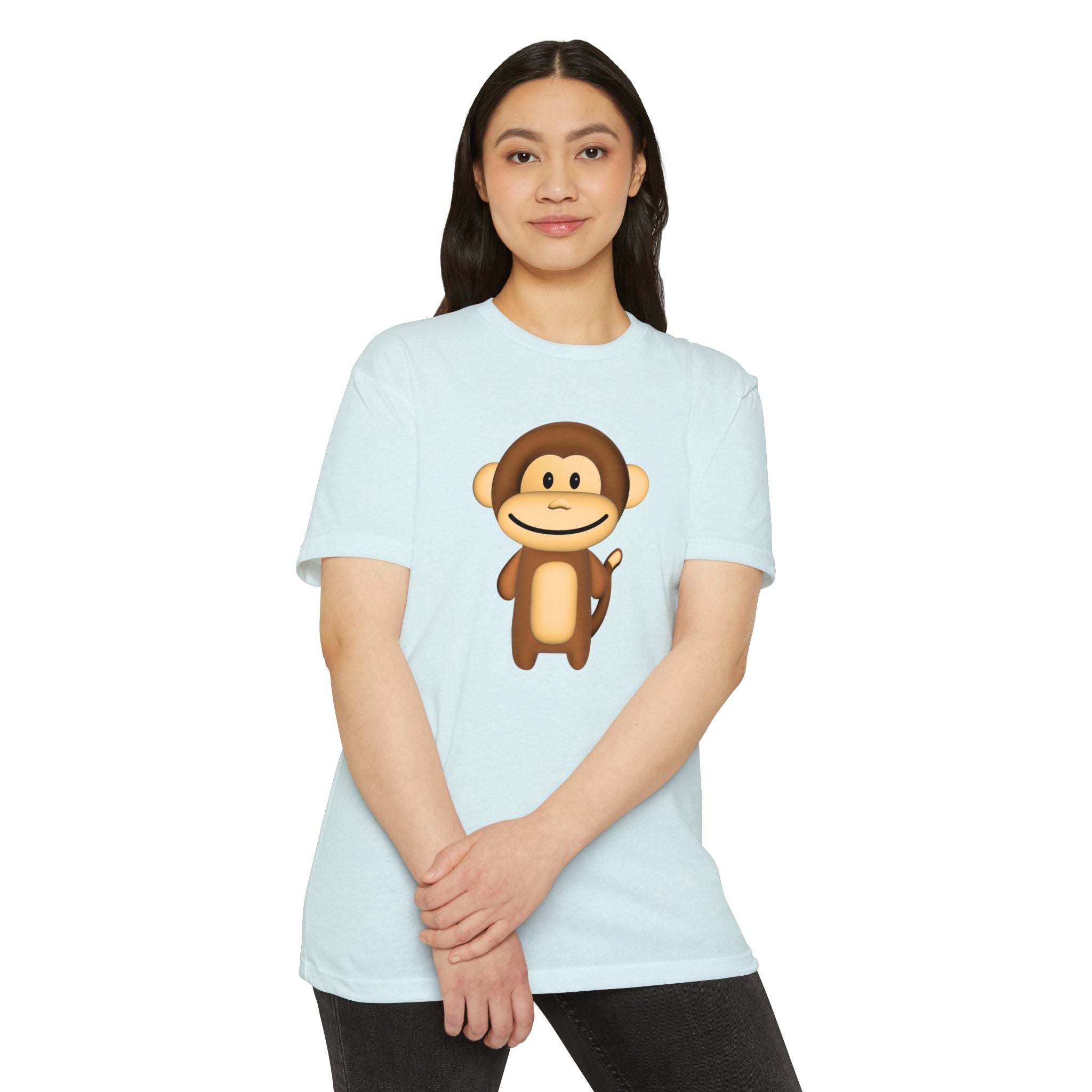 Kawaii Monkey T-shirt - Unisex CVC Jersey