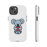 White Cute Coala Tough Cases