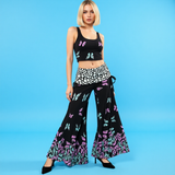 Butterfly Wide Leg Pants – High Waist Flowy Boho Trousers