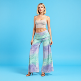 Pastel Galaxy Wide Leg Pants – High Waist Flowy Trousers