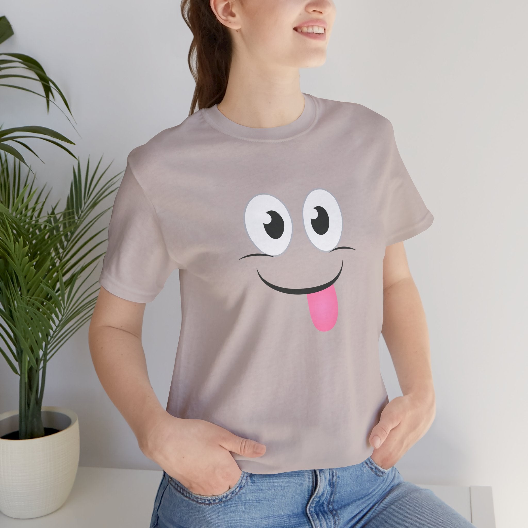 Yum Smile T-Shirt, Cute Graphic Tee, Food Lover Gift, Unisex Top, Funny Saying Shirt, Short Sleeve Tee