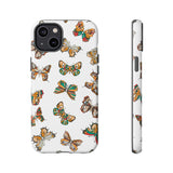 Butterflies Tough Cases, Phone Case, Protective Cover, Butterfly Pattern, Gift for Her, Unique Phone Accessory