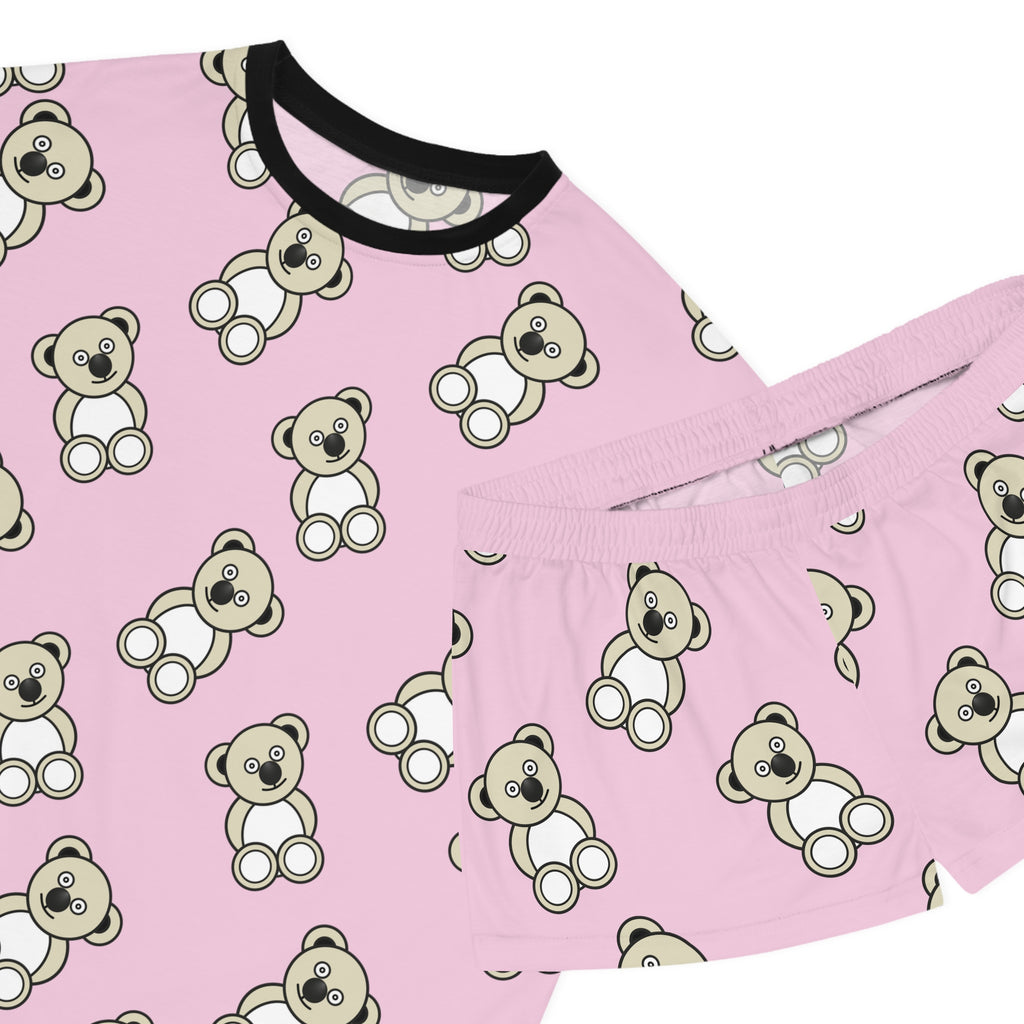 Cute Bears Pajama Set, Women's Sleepwear, Short PJ Set, Matching Pajamas, Lounge Set