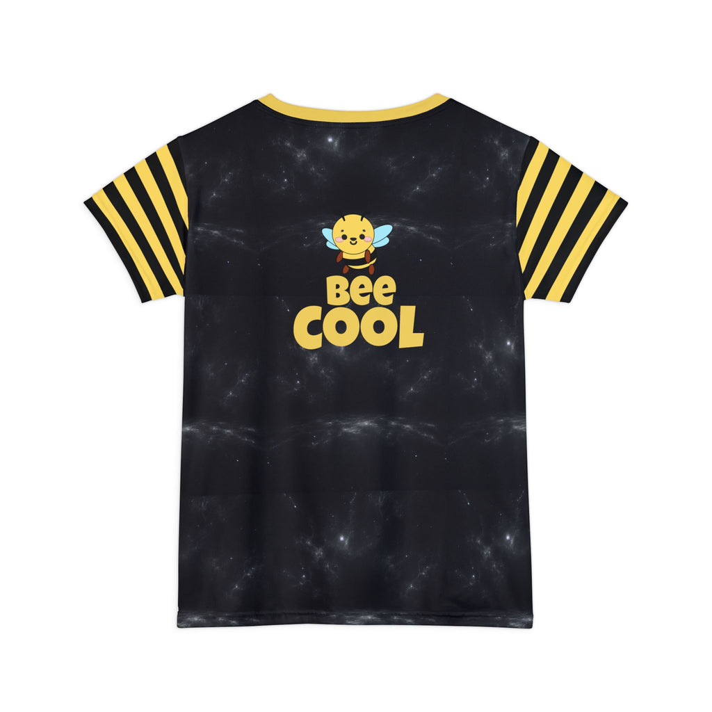 Kawaii Bee Cool Women's Short Sleeve Shirt - Cute Bee Design, Summer Top, Trendy Tee, Gift for Her, Graphic T-Shirt