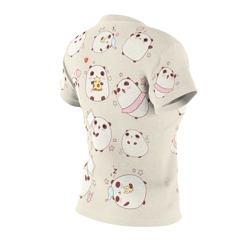 Happy Cute Bears Women's Tee, Fun Animal Print Top, Adorable Graphic Tee, Gift for Her, Bear Lover Clothing