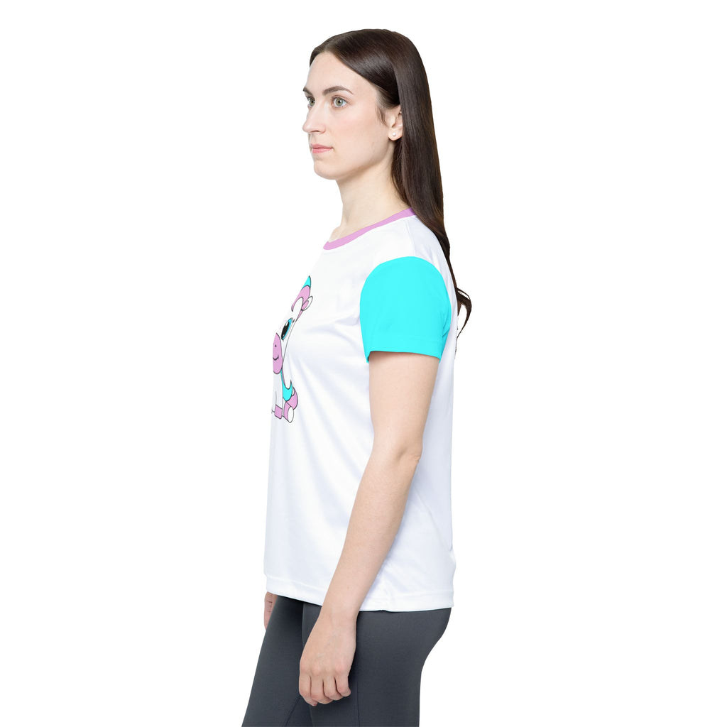 Women's Sports Jersey - Kawaii Pony Cute Workout Shirt Athletic Tee Gym Top Exercise Clothing Fitness Apparel