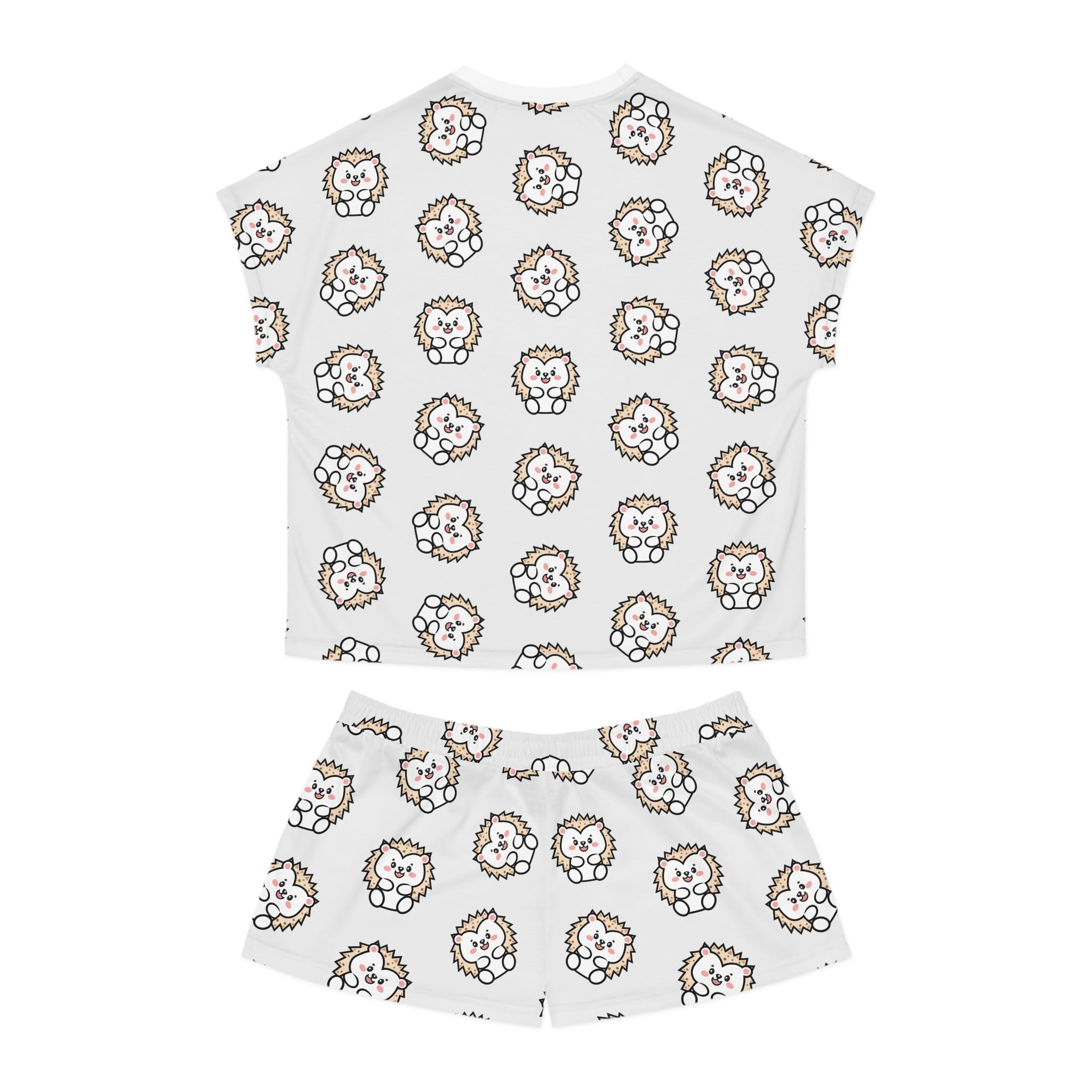 Happy Kawaii Hedgehog Pajama Set - Cute PJ Shorts - Adorable Sleepwear