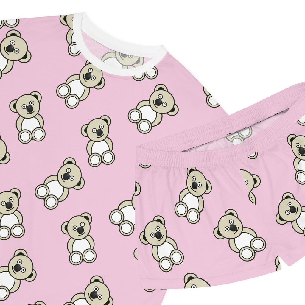 Cute Bears Pajama Set, Women's Sleepwear, Short PJ Set, Matching Pajamas, Lounge Set
