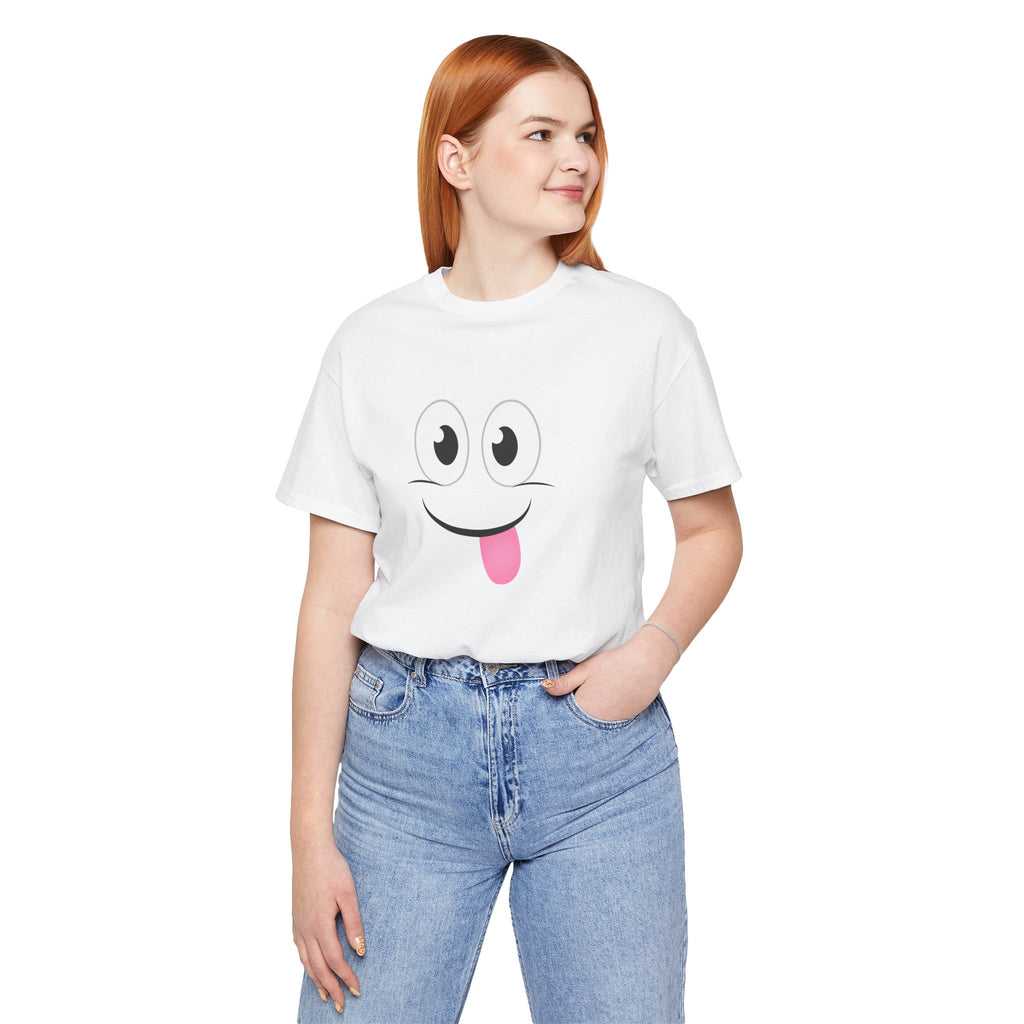 Yum Smile T-Shirt, Cute Graphic Tee, Food Lover Gift, Unisex Top, Funny Saying Shirt, Short Sleeve Tee