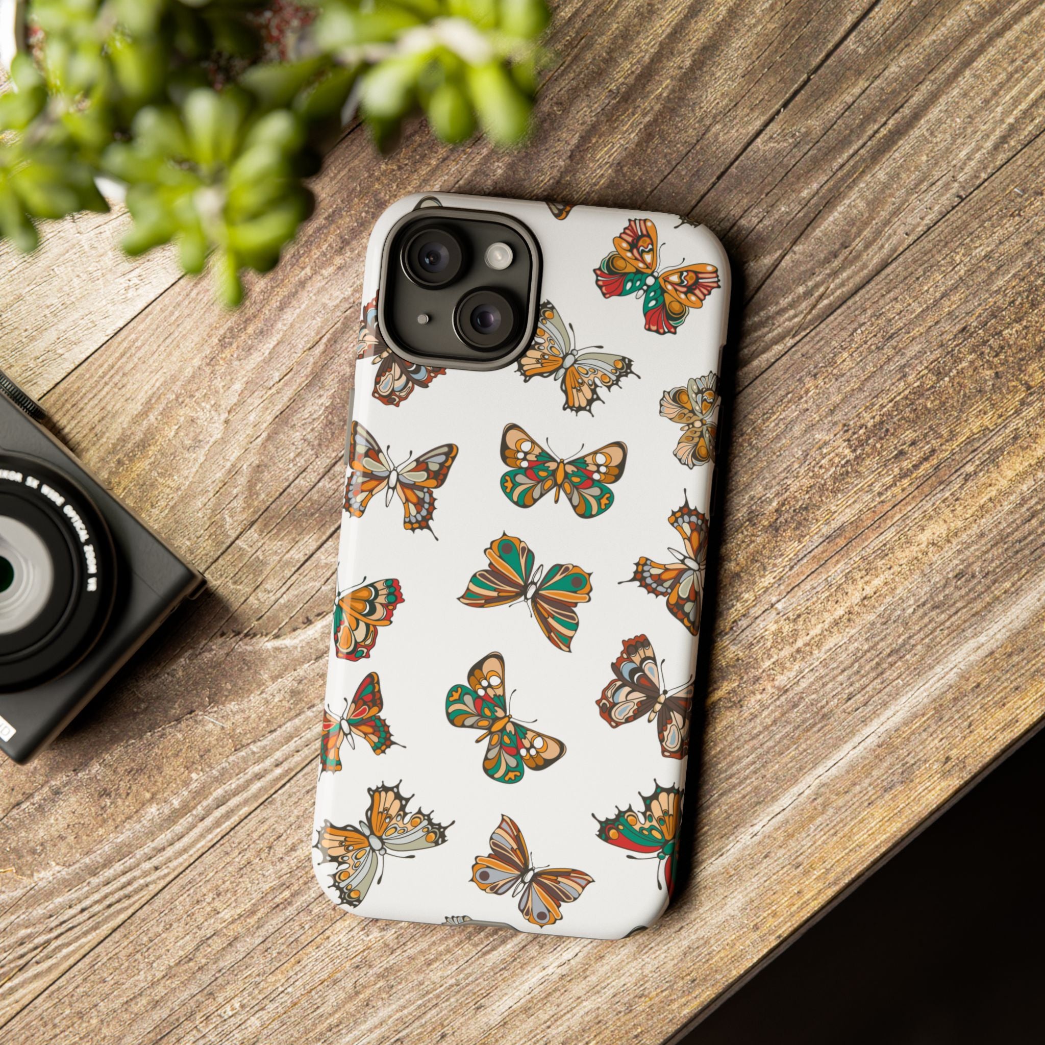 Butterflies Tough Cases, Phone Case, Protective Cover, Butterfly Pattern, Gift for Her, Unique Phone Accessory