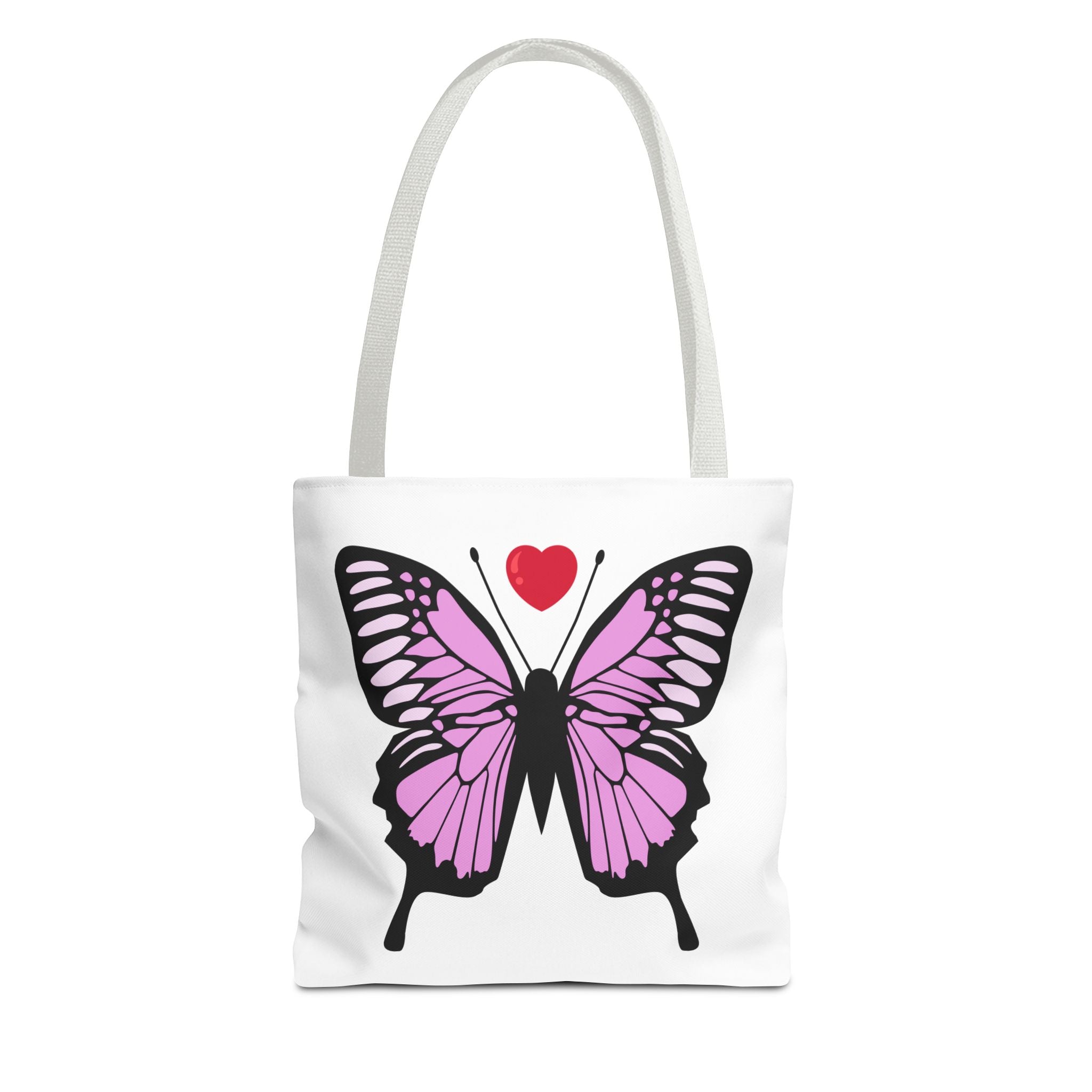 Pink Butterfly Tote Bag - Feminine Floral Design