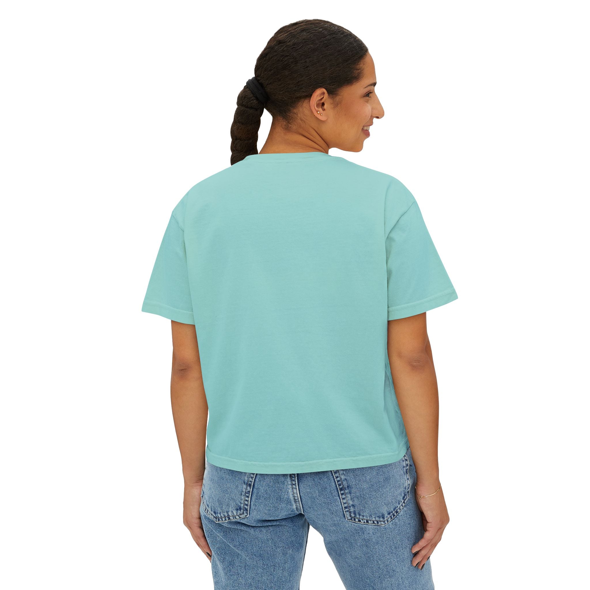 Kawaii Hedgehog Boxy Tee - Women's Graphic T-Shirt