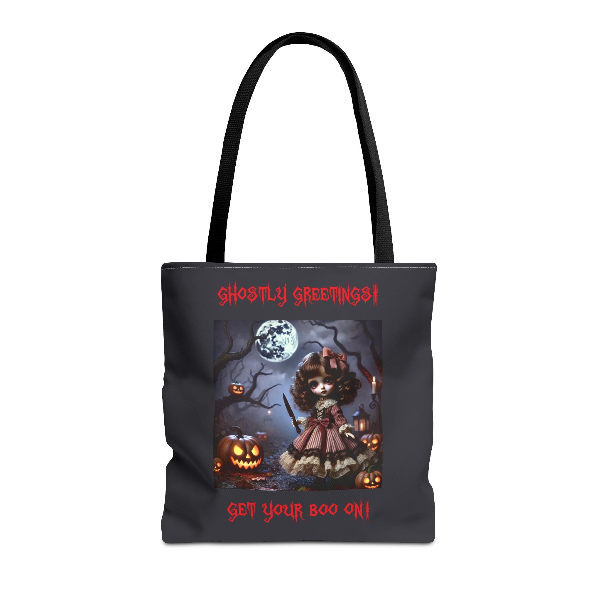 Halloween Doll With a Mix of Scary and Sweet Tote Bag