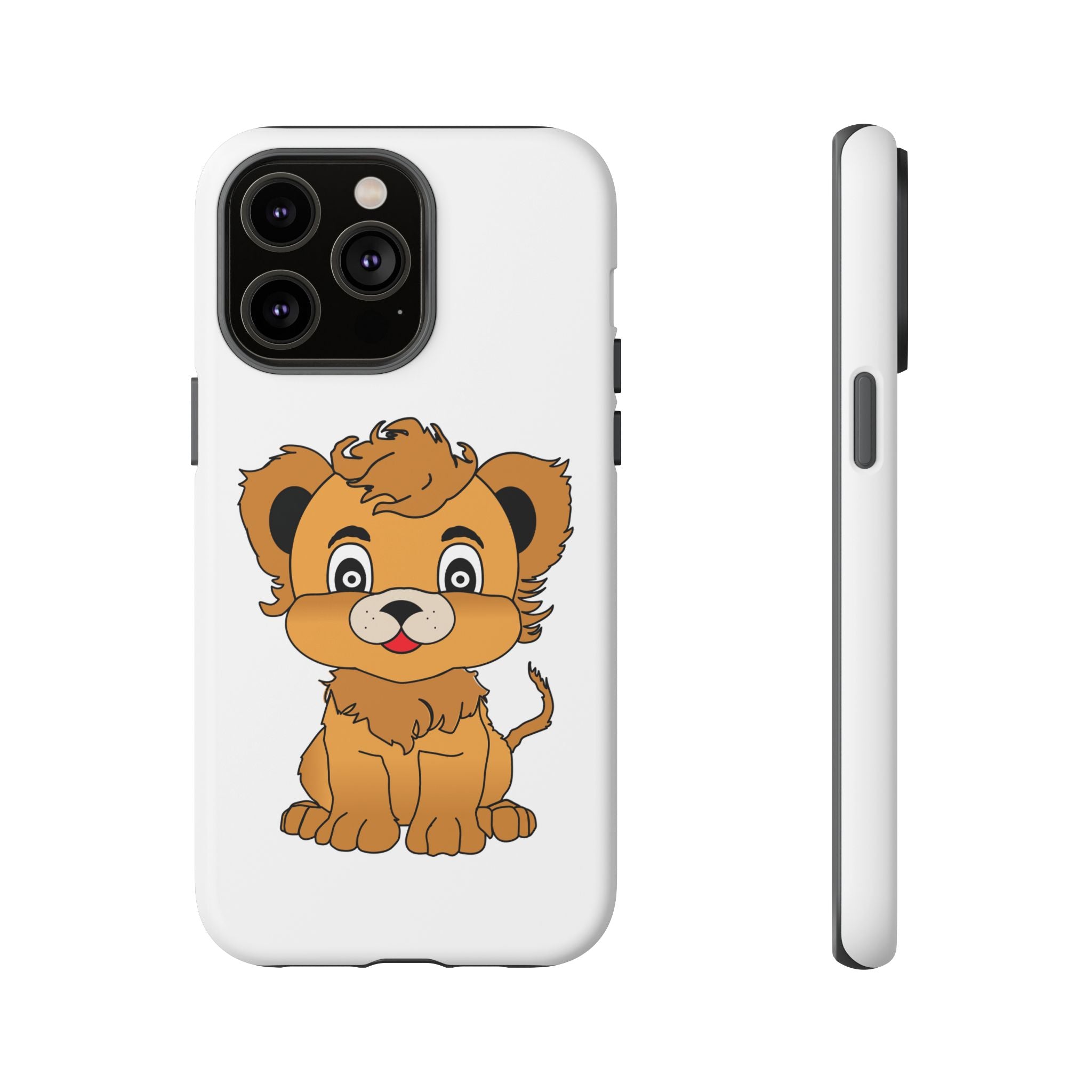 Cute Lion Tough Cases, Lion Phone Cases, Animal Print Phone Cover, Protective Case, Safari Theme Accessories