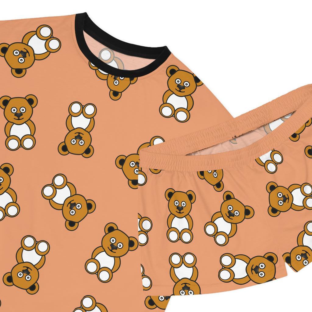 Cute Bears Pajama Set, Women's Sleepwear, Short PJs, Bear Lover Gift, Lounge Set