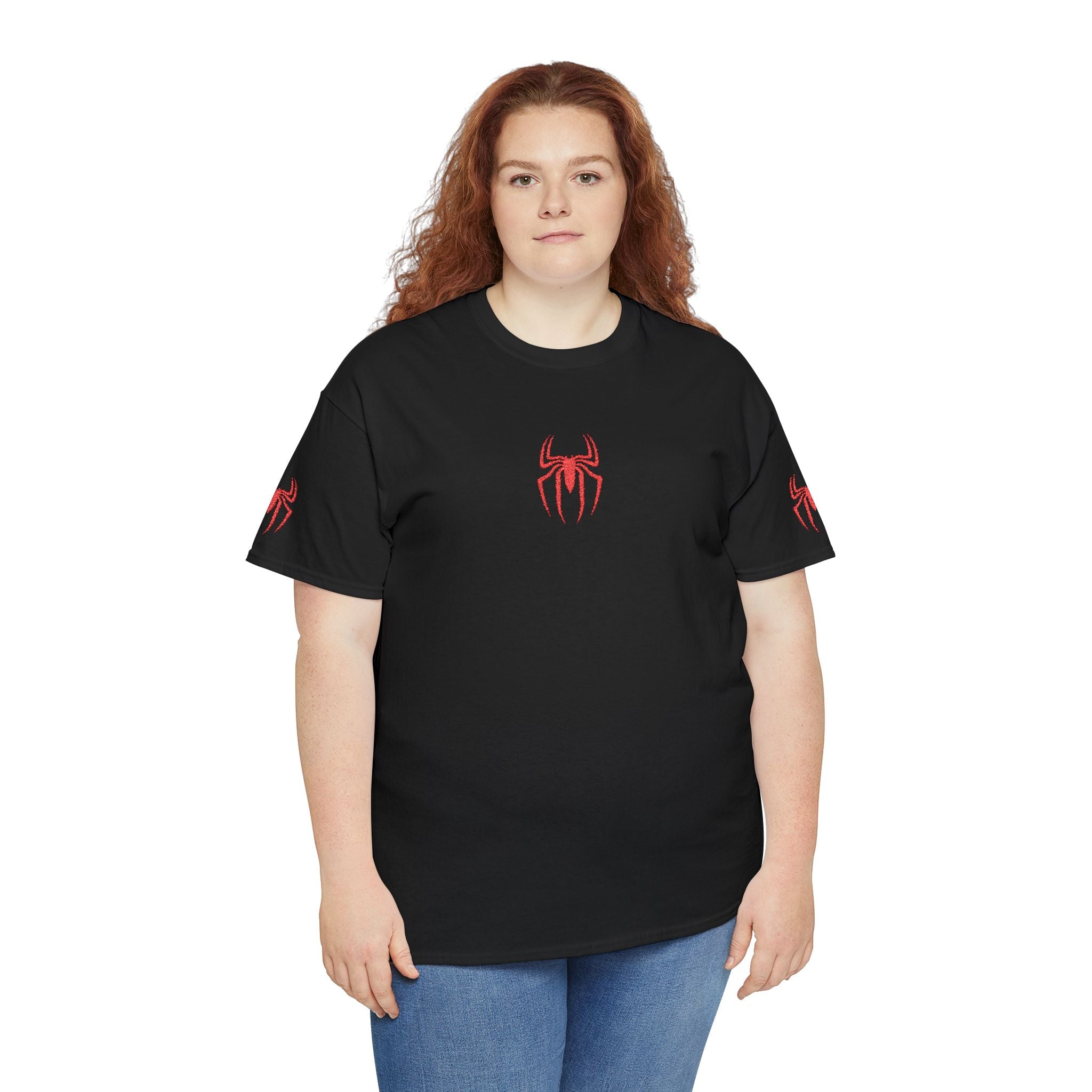 Red Spider Graphic Tee — Halloween Goth Horror Shirt