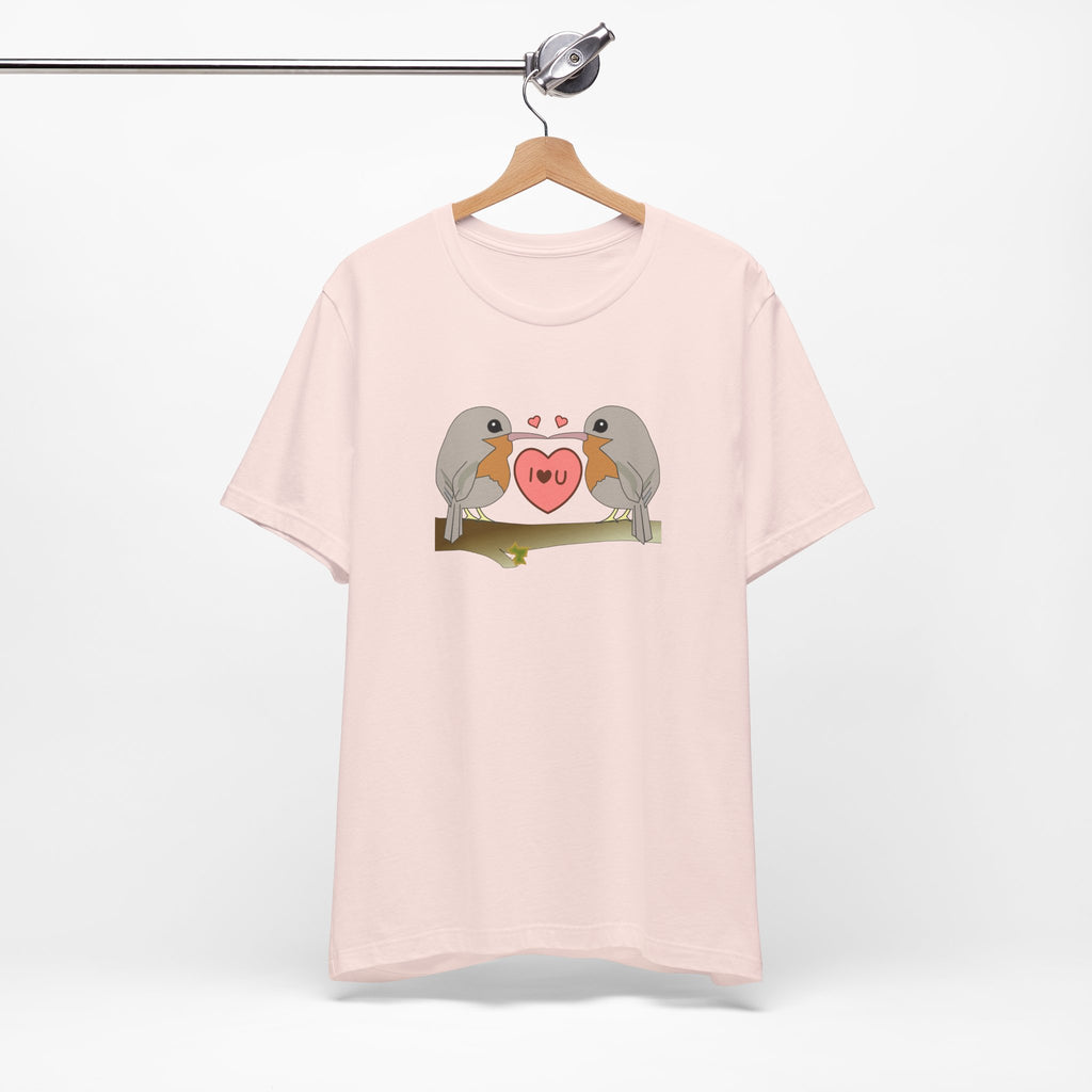 Robins in love Unisex Jersey Short Sleeve Tee