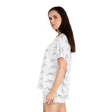 Sleepy Whiskers Pajama Set - Cute Pajama Set for Women - Short Pajamas - Sleepwear Set