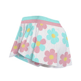 Kawaii Heaven Women's Sport Skort with Pocket - Pastel Flower Print