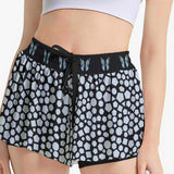Butterfly Skort – Black White Skirt Shorts with Pockets