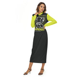 Kawaii Heaven Women's Microfiber Hip Dress with Zipper Closure & Skinny Fit