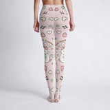 Cute Heart Print Tights – Pastel Bunny Slim Fit Stockings