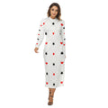 Kawaii Heaven Women's Sexy Close-Fitting Hip Dress with Zipper | Queen of Cards Maxi Dress