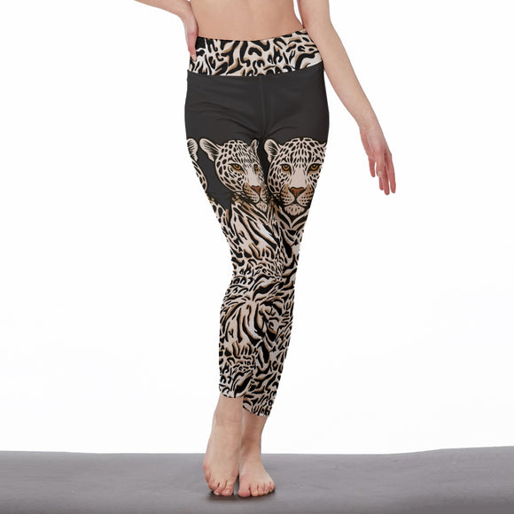 Leopard Print Yoga Leggings – Women’s Animal Pattern Activewear
