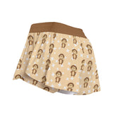 Monkey Print Sports Skort – Women’s Cute Active Skirt with Pockets