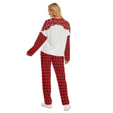 Believe Christmas Pajama Set – Women’s Red Plaid Holiday Loungewear