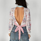 Faith & Fluffy Hugs Crop Top – Kawaii Angel Cloud Long Sleeve Shirt