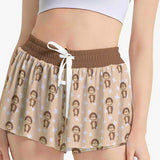 Monkey Print Sports Skort – Women’s Cute Active Skirt with Pockets