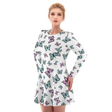 Kawaii Heaven Women's Irish Butterfly Dream Long Sleeve Skater Dress
