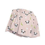 Kawaii Panda Print Sport Skort with Pockets for Women