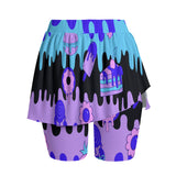 Women’s Sport Skort with Built-In Shorts – Stretchy Active Skirt