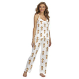 Kawaii Heaven Women's Cheeky Monkey Cartoon Pajama Set, Soft & Comfortable for Summer
