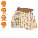 Monkey Print Sports Skort – Women’s Cute Active Skirt with Pockets