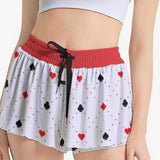 Women's Sport Skorts with Pocket - Ace of Hearts Design | Kawaii Heaven